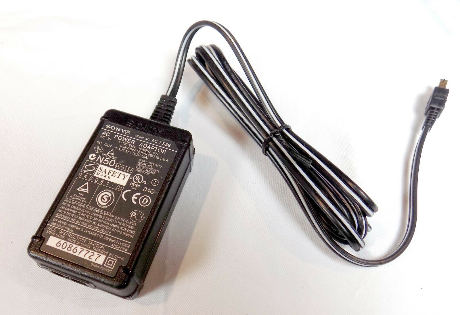 NEW SONY Cyber-Shot DC 4.2V 1.5A AC Adapter Charger AC-LS5 Power supply - Click Image to Close